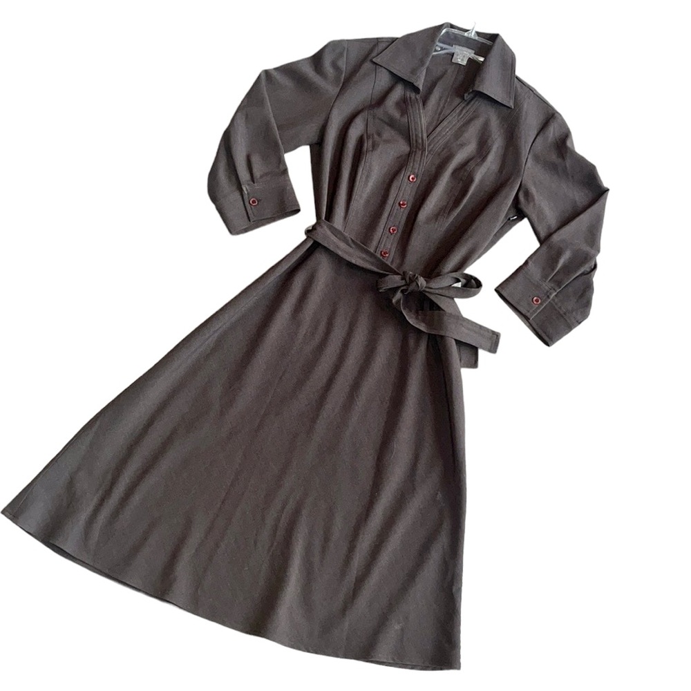 Ann Taylor Brown Shirt Dress Size 4